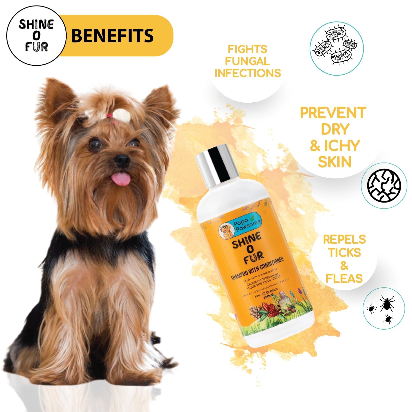 Dog on sale hair shine